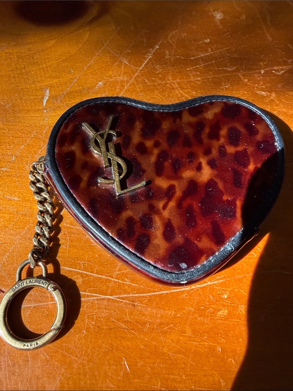 YSL leather/patent leather wallet